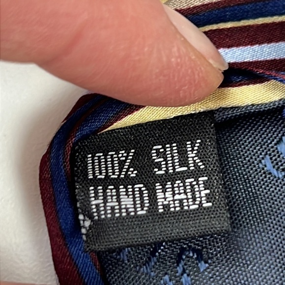 Aezans Horizontal Striped Men's  Cravate Neck Tie - Picture 4 of 7